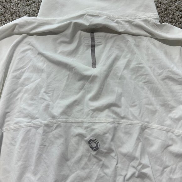Bloq-Uv White Long Sleeve 1/4 Zip Pullover Shirt X-Large Womens Activewear - Picture 7 of 10